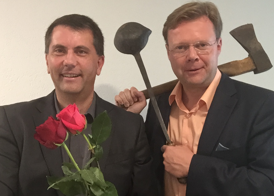 Lars Rominger mit Thomas Brändle (männlicher Botschafter)