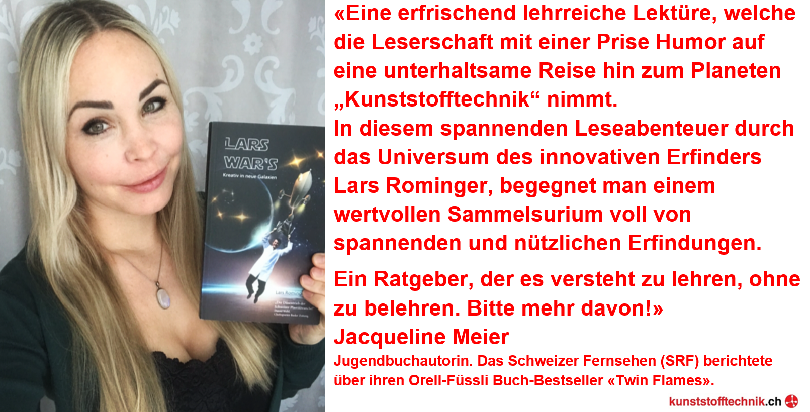 Buch-Testimonial: Herzlichen Dank an Jacqueline Meier - Innovativster  Unternehmer der Schweiz